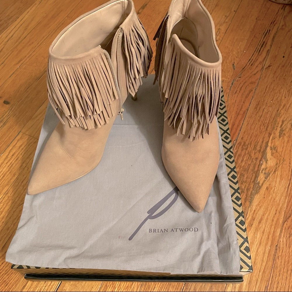 Brian Atwood Fringe Booties